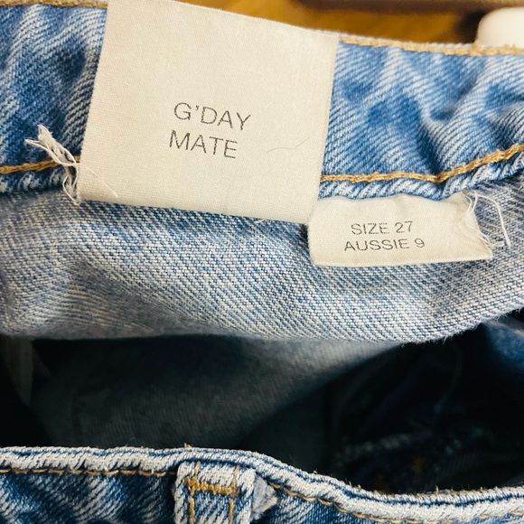 ROLLA’S High Rise Wide Leg Medium Wash Denim Jeans | Size 27 - Picture 6 of 6